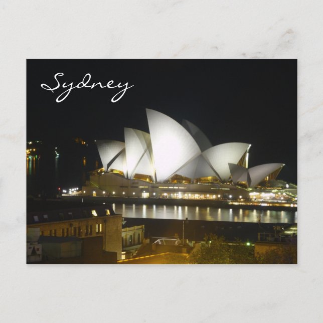 Postal casa nocturna de sydney (Anverso)