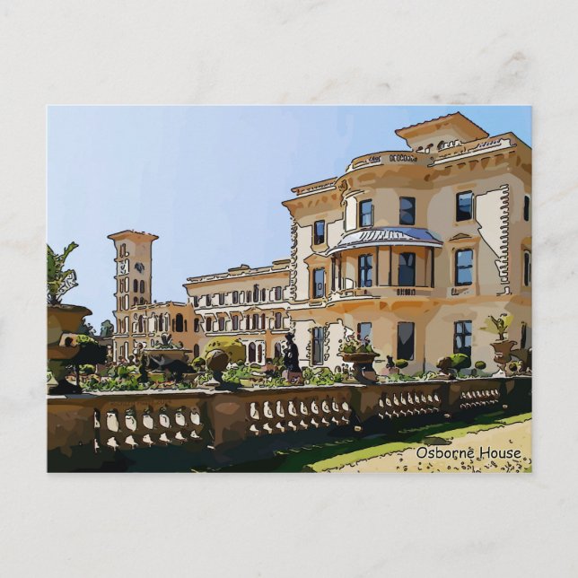 Postal Casa Osborne Y Jardines (Anverso)