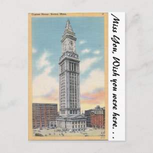 Postal Casa personalizado, Boston, misa.