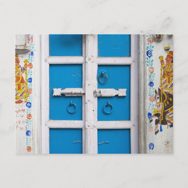 Postal Casa pintada de azul, Udaipur, Rajasthan, India (Anverso)