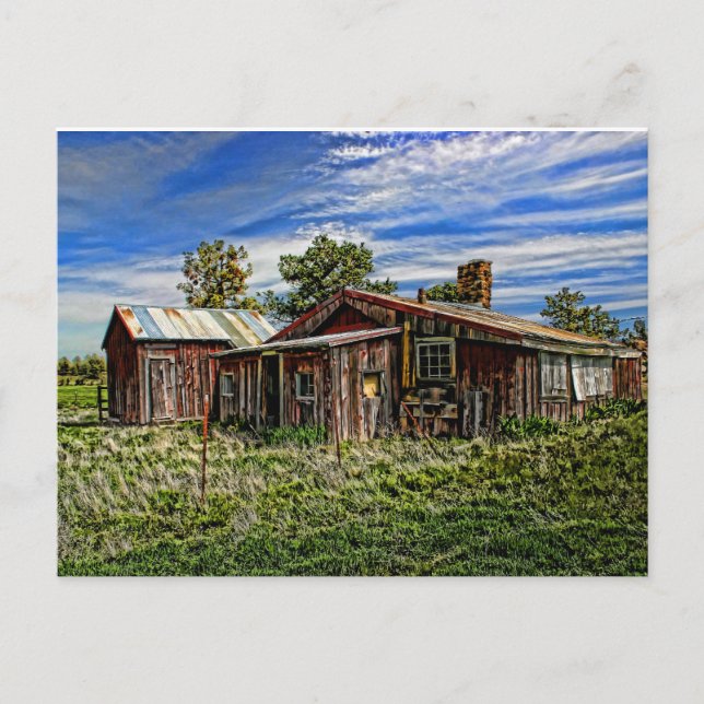 POSTAL CASA ROJA (Anverso)