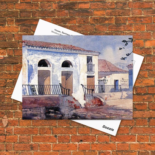 Postal Casa Santiago Cuba Winslow Homer (Subido por el creador)