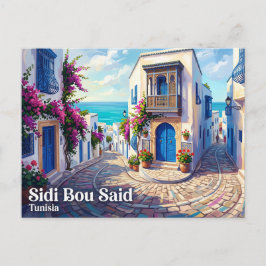 Postal Casa Sidi Bou Said Túnez