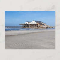 Casa sobre pilotes en la playa de San Pedro Ording