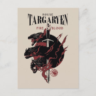 Postal Casa Targaryen - Fuego y Sangre