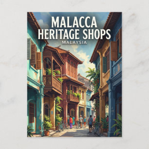 Postal Casa Tradicional de Malaca, Ciudad de Malaca, Mala