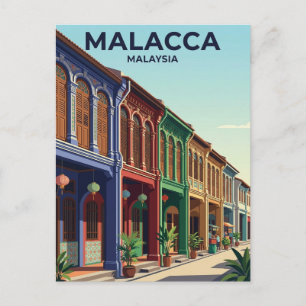 Postal Casa Tradicional de Malaca Malasia