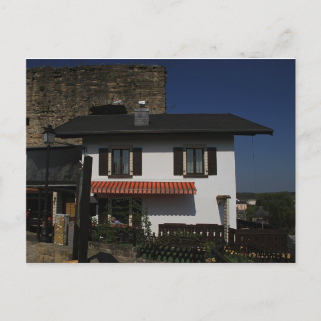 Postal Casa tradicional en Luxemburgo, Luxemburgo (Anverso)