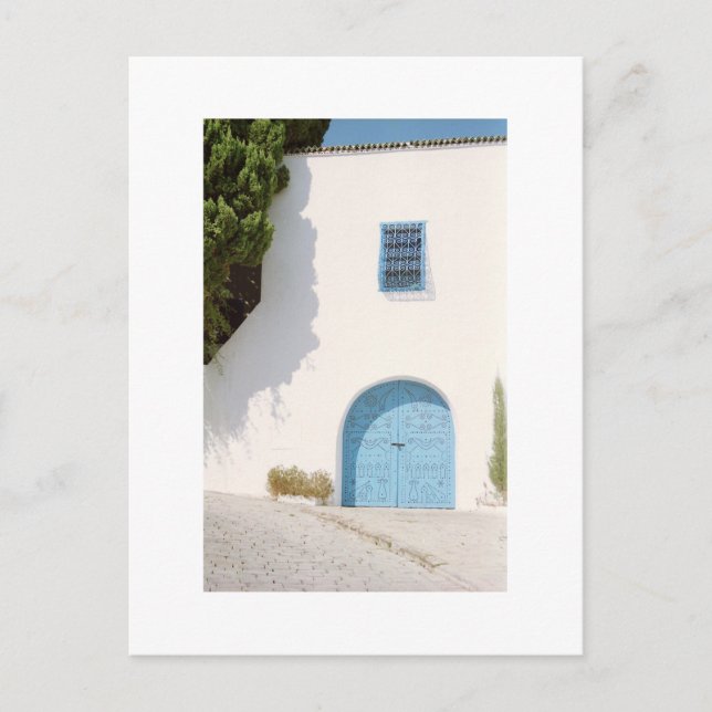 Postal Casa tradicional: Túnez (Anverso)