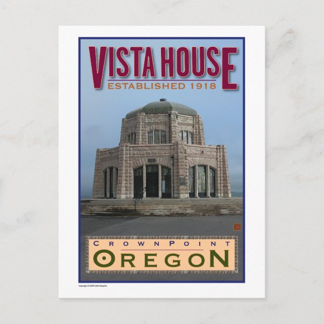 Postal Casa TRAVEL-Oregon-Vista- (Anverso)