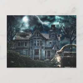 Postal Casa Victoriana de Halloween