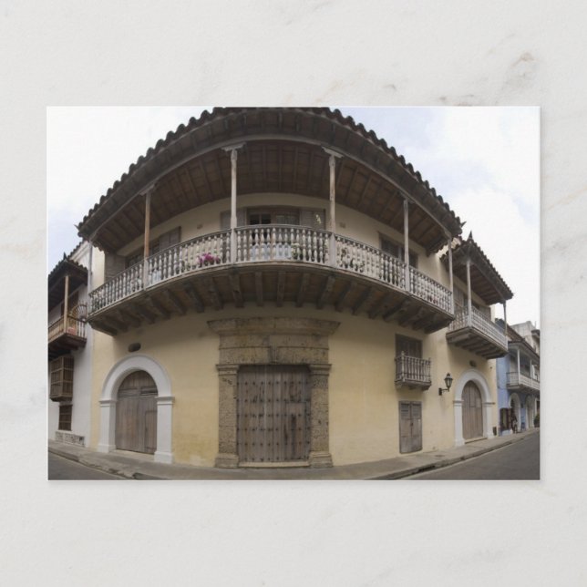 Postal Casa vieja en Cartagena (Anverso)