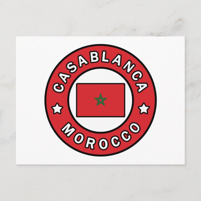 Postal Casablanca Marruecos (Anverso)