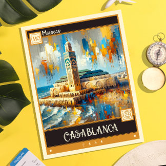 Postal Casablanca, Marruecos | Pintura de época