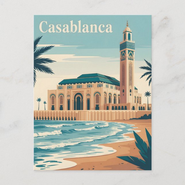 Postal Casablanca vintage (Anverso)