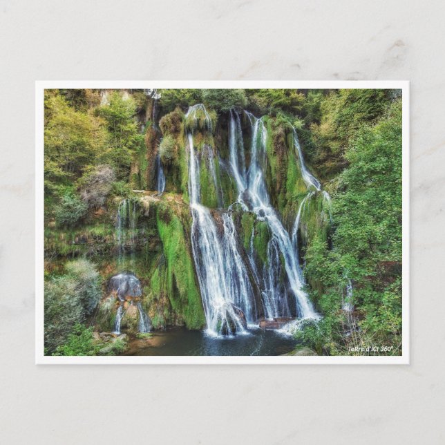 Postal Casacade de Glandieu (Anverso)