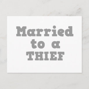 POSTAL CASADO CON UN LADRÓN