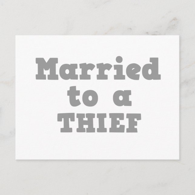 POSTAL CASADO CON UN LADRÓN (Anverso)