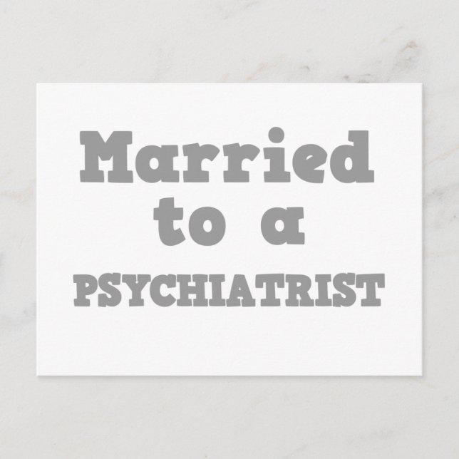 POSTAL CASADO CON UN PSIQUIATRISTA (Anverso)