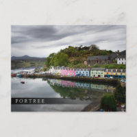Casas coloridas en Portree, Skye