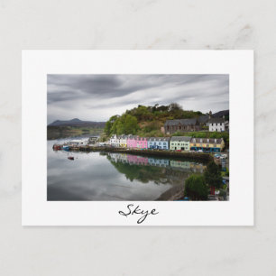 Postal Casas coloridas en Portree, Skye