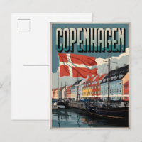 Casas coloridas regalos vintage Copenhague Dinamar