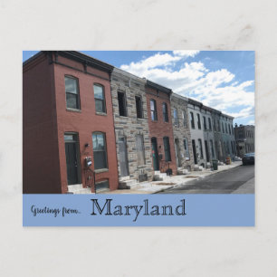 Postal Casas de arte en North Port Street Baltimore Maryl