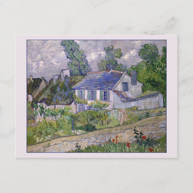 Postal Casas de Auvers en van Gogh (Anverso)