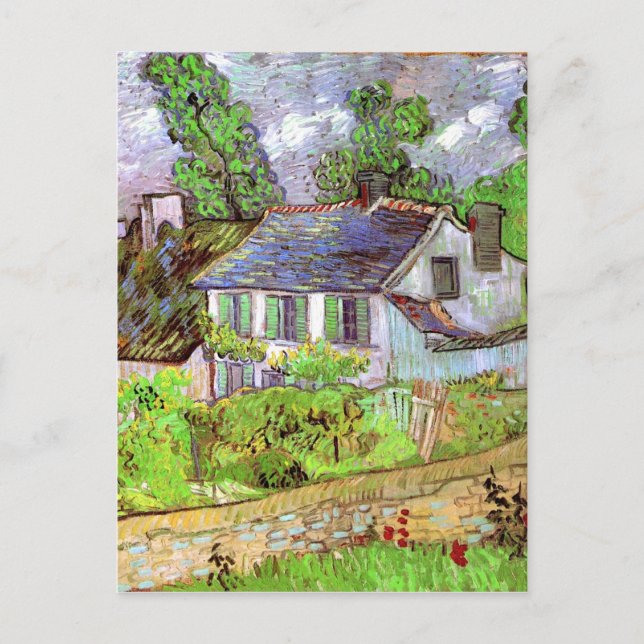 Postal Casas de Auvers, Vincent van Gogh (Anverso)