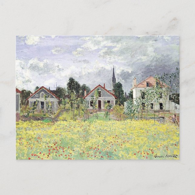 Postal Casas de Claude Monet (Anverso)