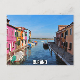 Postal Casas de colores buraneses