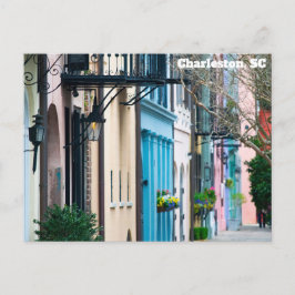 Postal Casas de Fila Arcoiris de Charleston South Carolin