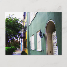 Postal Casas de Fila del Arcoiris de Charleston