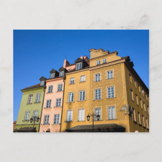 Postal Casas de la Ciudad Vieja en Varsovia