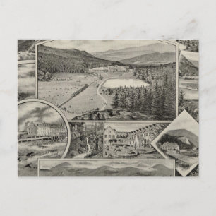 Postal Casas de la Montaña Blanca de Barron & Merrill, NH