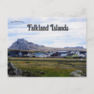 Postal Casas de las Islas Falkland de Stanley