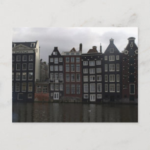 Postal Casas de los canales de Ámsterdam