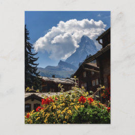 Postal Casas de Matterhorn y Zermatt, Suiza