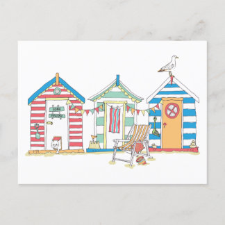 Postal Casas de playa de veraneo en el Ilustracion de are