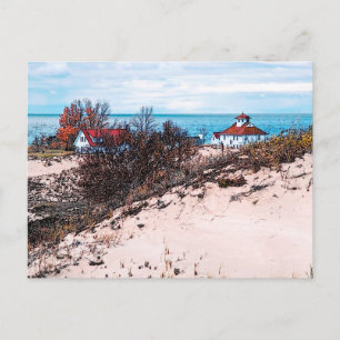 Postal Casas de Playa del Lago Michigan