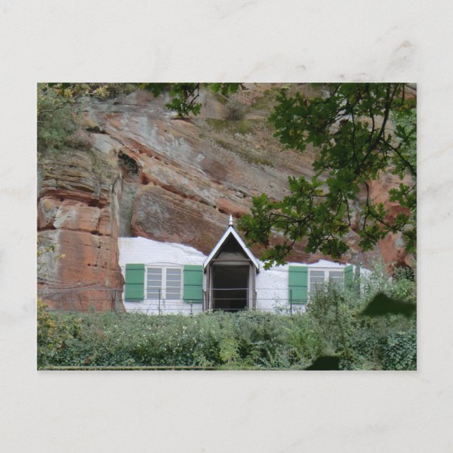 Postal Casas de rock de Kinver Edge (Anverso)