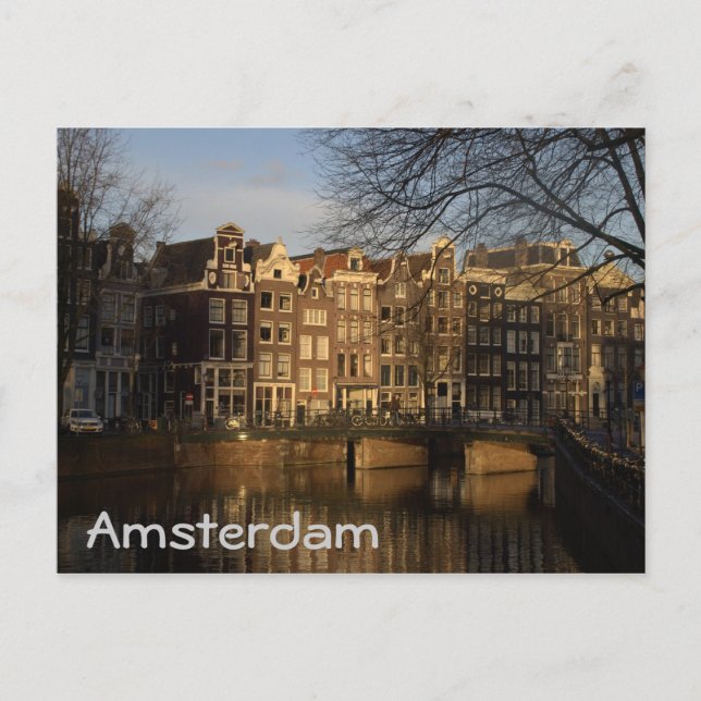 Postal Casas del canal (Anverso)