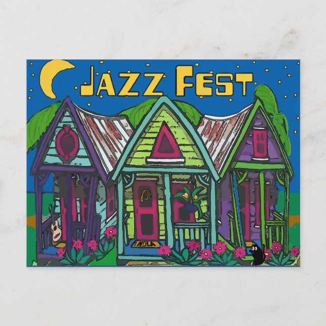 Postal Casas del Festival de Jazz (Anverso)