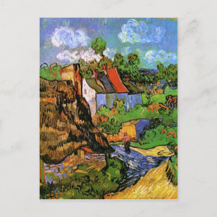 Postal Casas en Auvers Van Gogh Arte Fino