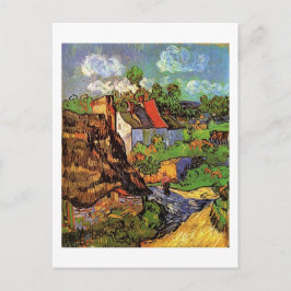 Postal Casas en Auvers, Vincent van Gogh. Aldea