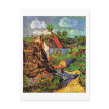 Casas en Auvers, Vincent van Gogh. Aldea