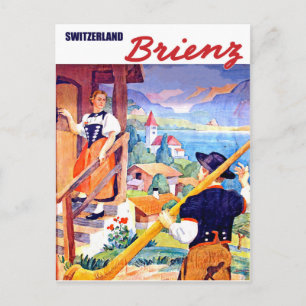 Postal Casas en Brienz, Suiza