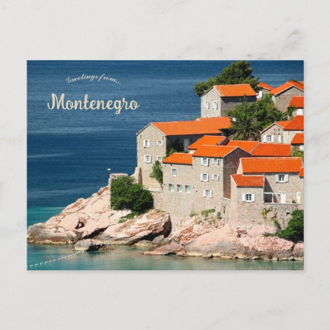Postal Casas en Montenegro (Anverso)