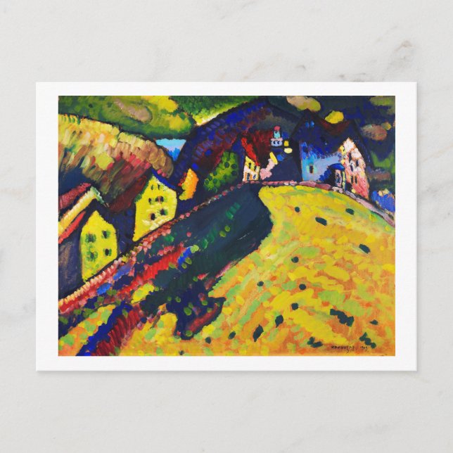 Postal Casas en Murnau, Wassily Kandinsky (Anverso)