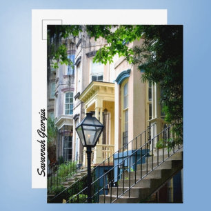Postal Casas históricas del centro de Savannah Georgia